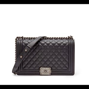Chanel bag boy bag ruthenium
